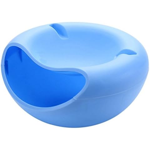 Serving Dish for Snacks, Nuts, Seeds with Mobile Phone Holder Blue Cover