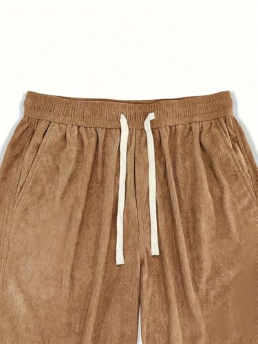 Men Corduroy Pants Loose-Fit Casual Pants2