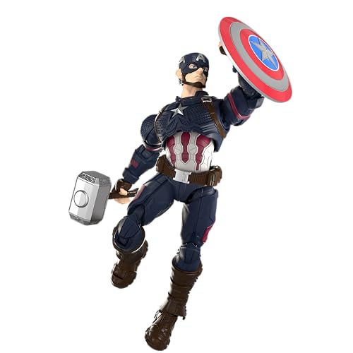 Image of Blokees - Champion Class - Marvel Infinity Saga - Captain America CC03 Model Kit - Assembly Required - No Tools - No Cutting - No Glue - No Paint - Age 14+
