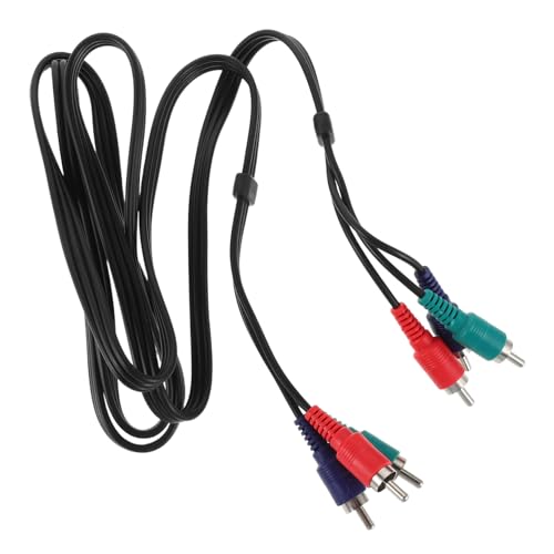 Mikikit Audio Video Composite Cable Male to Male Signal Patch Cable for Home Gaming Consoles DVD Projector Amplifier and Speakers Versatile Connectivity and Extensive Compatibility