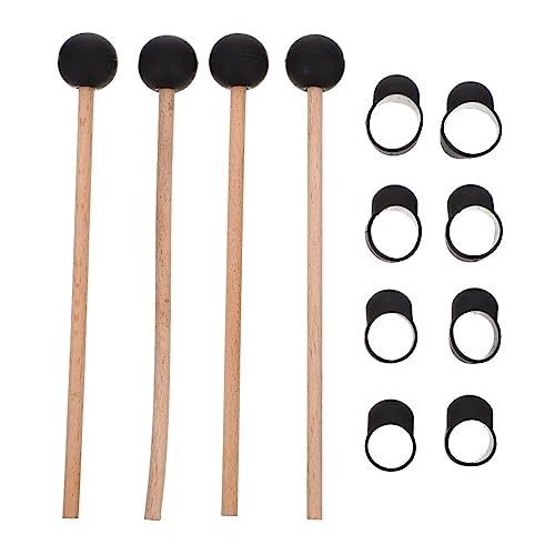 Juego de 12 piezas de accesorios para batería etérea: fundas para dedos ligeras para práctica con baquetas miniatura 7