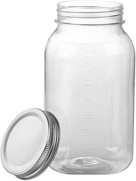 32 OZ Mason Jars 12 Pack Clear Plastic Storage Containers