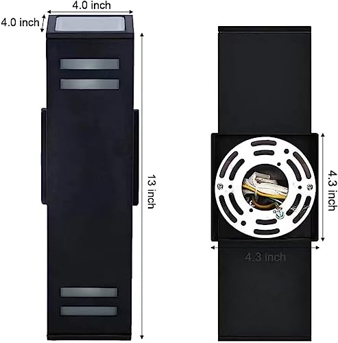 Image of rosykite 13 inch RGB Outdoor Wall Lights, Warm to Cool White Up Down Sconce