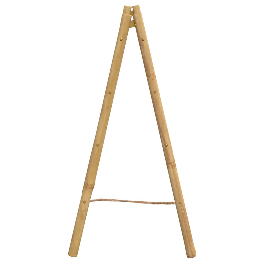 vidaXL Échelle à Serviettes Double avec 4 échelons 90x50x100 cm Bambou, Porte-Serviette, Porte-Serviette en Bambou, échelle à Serviettes pour Salle de Bain