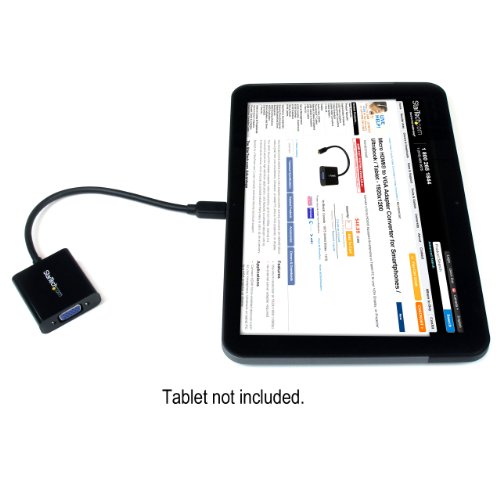 Adaptador Micro HDMI a VGA para conectar tu tableta a proyectores de sala de reuniones 1080p 4