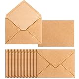 50 Pack A7 Envelopes Brown 5 x...