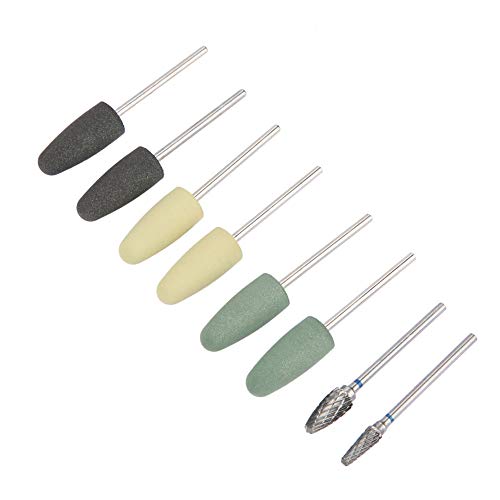Kit de Brocas de Polimento de Aço de Carboneto de Tungstênio Acrílico Com Base de Resina 8 Peças Kit