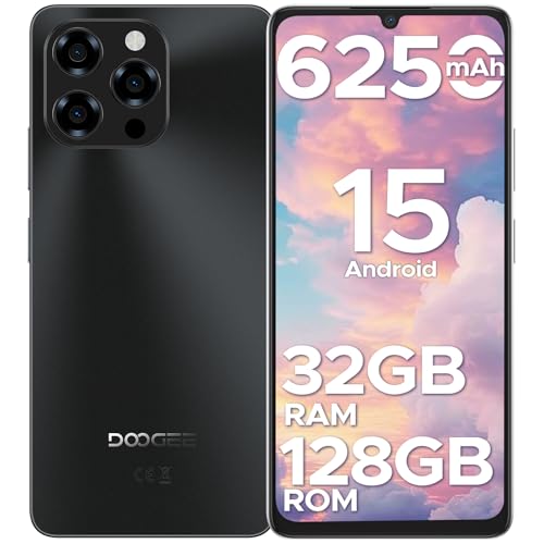 DOOGEESmart NOTE58 Smartphone Pas Cher, 6250mAh Telephone Portable, Écran 6.75