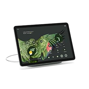 Google Pixel Tablet with Charging Speaker Dock – Android Tablet with 11-Inch Screen, Smart Home Controls, and Long-Lasting Battery – Hazel/Hazel – 128 GB, 2560×1600 Pixels