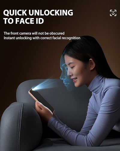 Image of PDDKISS 2 Pack Privacy Screen Protector for iPhone 17 Tempered Glass 6.3 Inch + 2 Pack Lens Protector Anti-Spy Anti-Glare HD Easy Installation
