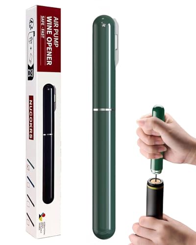 MOPZIJA Tire-Bouchon Pompe à Air 2-en-1 avec Coupe-Capsule, Tire Bouchon Pompe à Air,Ouvre-Bouteille à Pression d'air pour Bouteilles pour Maison, Restaurant, Fête, Cadeaux pour les Amateurs de Vin