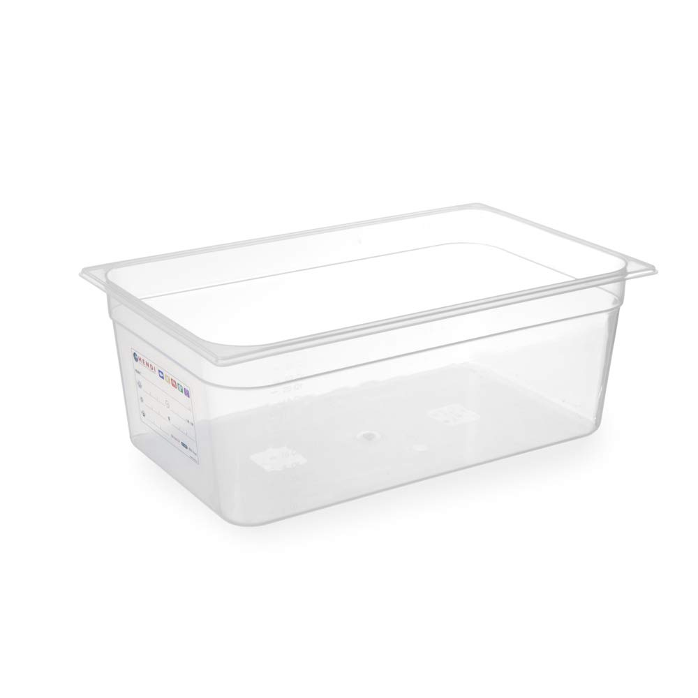 HENDI 880050 - Contenitori Gastronorm in polipropilene, 1/1, 200 mm di altezza, 28 l, 6 pezzi