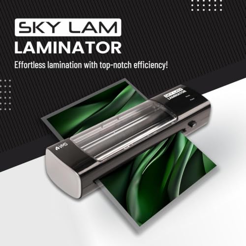 Image of VMS Skylam A4 Lamination Machine | Hot Lamination | 3-5 Min Warm-Up | Transparent Window | Jam Release Button | Photos, ID Cards, Documents & Certificates