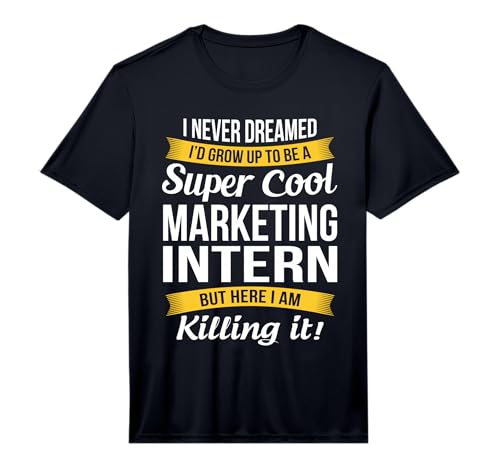 Mens Marketing Intern Funny Gift Performance T-Shirt