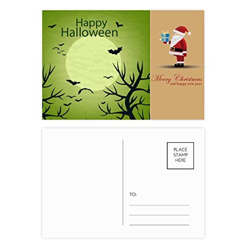 Cartes postales Happy Ghost Halloween lot de 20 Green Tree pour des vœux de fin d'année réussis