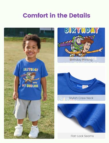 Image of Disney Kids Birthday Shirts 2-9Y, Cute Graphic Tees, Birthday Party Outfit | Disney Officially Licensed, Birthday Girl & Boy T-Shirts, Special Day Outfit, Favorite Character Gift, Soft & Comfortable