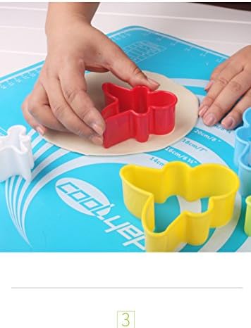 32 Pieces Cookie Cutter Set, Multi-size Plastic Biscuit Cutters, Colorful Sandwich Fondant Cake Fruit Vegetable Shapes Cutter