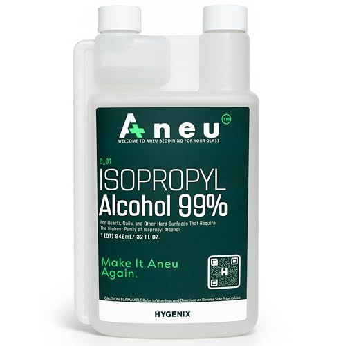 Aneu Isopropyl Alcohol 99% – 32oz Lab Grade Cleaner | Ideal