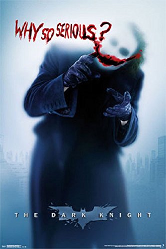 Batman The Joker Why So Serious Poster, Size 24x36
