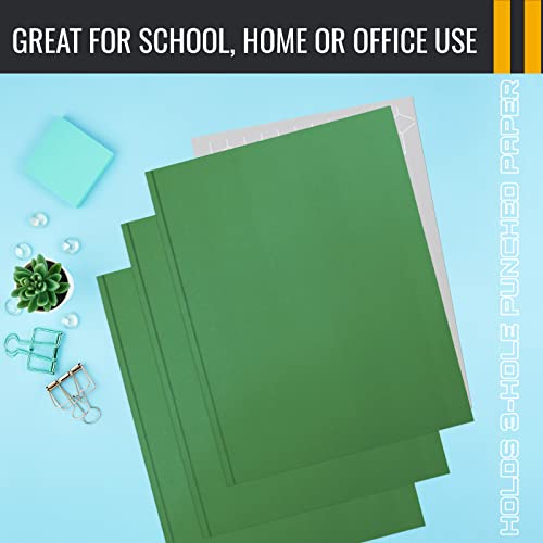 Green Paper 2 Pocket Folders With Prongs, 50 Pack, By Better Office Products, Matte Texture, Letter Size Paper Folders, 50 Pack, With 3 Metal Prong Fastener Clips, Green #TOP5