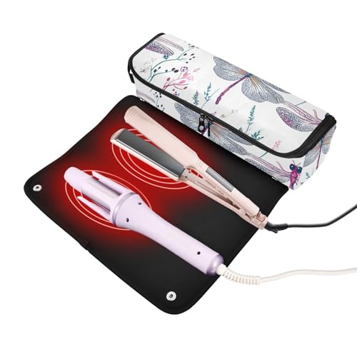 Bolso de viaje para herramientas de cabello con tapete térmico miniatura 2