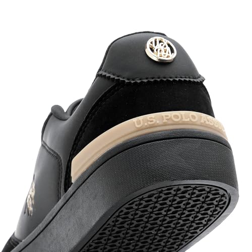 Image of U.S. Polo ASSN. Ingrid Black Sneakers Shoes with Premium Upper