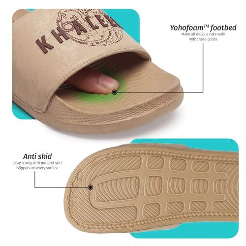 Image of YOHO Sliders for Women | Comfortable and Lightweight Slides | WB Cartoon & Comic Characters: Tom & Jerry, Big Bang Theory, Friends, Games of thrones and Wonder Woman Footwear for Girls