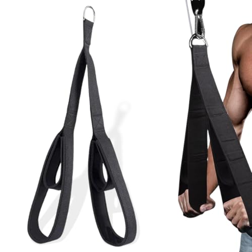 Trizeps-Seilverbinder(50cm), Trizeps-Pull-Down-Seil-Stretchgurt, Trizeps-Greifer, für Push-Downs, Sit-Ups, Face Pulls, mehrere Griffoptionen, geeignet für den Heim- oder Fitnessstudiogebrauch Trizeps-Seilverbinder(50cm), Trizeps-Pull-Down-Seil-Stretchgurt, Trizeps-Greifer, für Push-Downs, Sit-Ups, Face Pulls, mehrere Griffoptionen, geeignet für den Heim- oder Fitnessstudiogebrauch