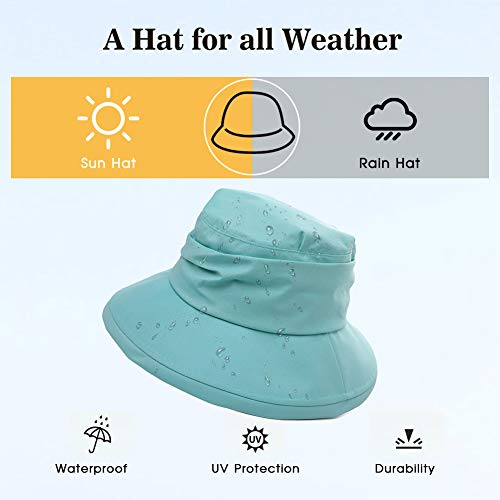 Regenhut Comhats für Damen – Faltbarer Sonnenhut und wasserdicht