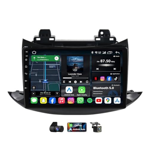 Radio coche Android 14 de 9 pulgadas 2K QLED para Chevrolet Tracker 3 2013–2017 con Carplay