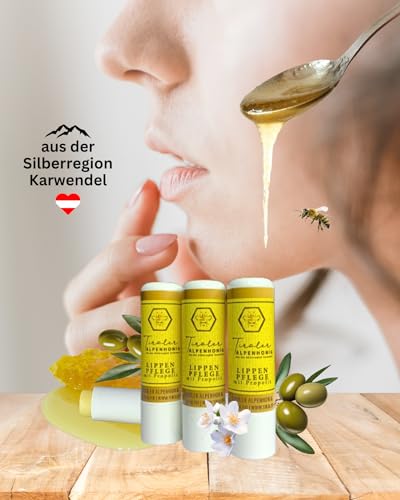 Lip Care Propolis, 100% Natural Lip Balm with Beeswax and Olive Oil, Lipstick from Tyrolean Alpine Honey Made in the Tyrolean Mountains - 4.8 g – Bild 6