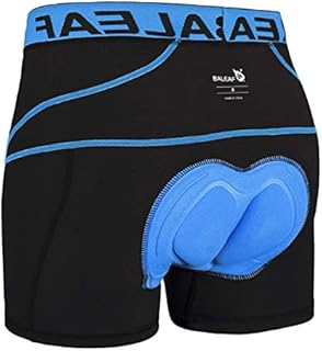 BALEAF Men's 3D Padded Bike Shorts Cycling Underwear Padding Mountain Biking Bicycle Clothes Spin Riding Liner Blue M