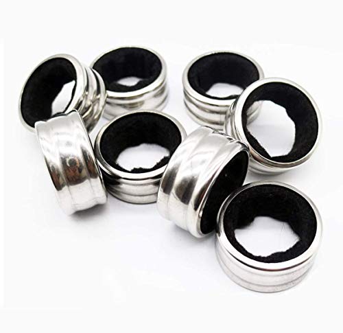 Luckycivia 20-Pack Stainless Rings