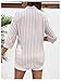 MakeMeChic Women's Maternity Shirts Blouses Striped Button Down 3/4 Sleeve Pregnancy Nursing Top Khaki Large