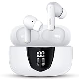 【イヤホン 3D立体音場&Hi-Fi 重低音】Bluetooth 5.3 片耳/両耳 CVC8.0ノイズキャンセル通話 自動ペアリング 瞬時接続 ワイヤレスイヤホン カナル型 タッチ操作 軽量/小型 LED電量表示 Type-C急速充電 IPX6防水 全年齢対応 iPhone/Android/Windows対応