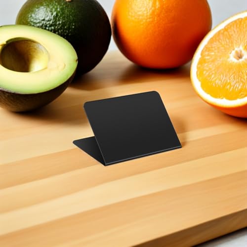 Tableau Noir Ardoise avec Support Stable en Bois Effaçable et Réutilisable pour Buffet - 6