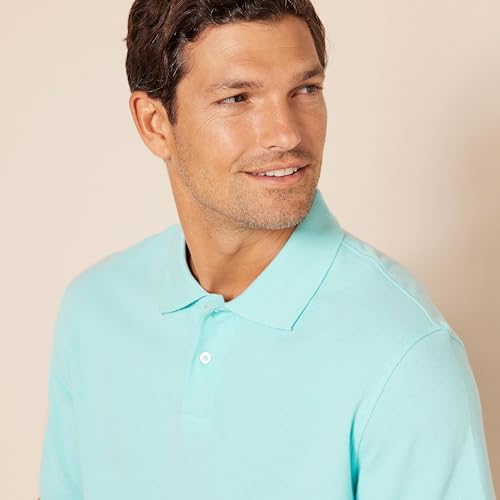 Image of Amazon Essentials Men's Regular-Fit Short Sleeve Cotton Pique Polo Shirt (Available in Big & Tall)