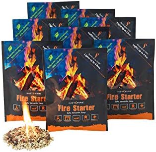 (8 Packs) Insta-Fire Fire Starter Emergency Fuel Eco-Friendly Granulated Bulk Excellent for Camping, Hiking, Fishing, and Other Outdoor Activities - As seen on Shark Tank!