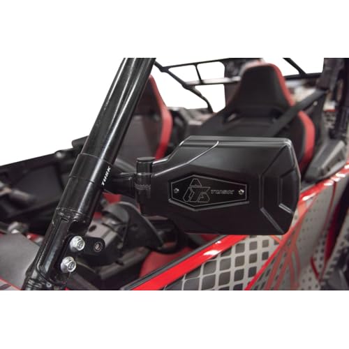 TUSK Pivot Folding Mirror Kit with Low Profile UTV Roll Cage Clamp for Honda Talon 1000R 2019-2024