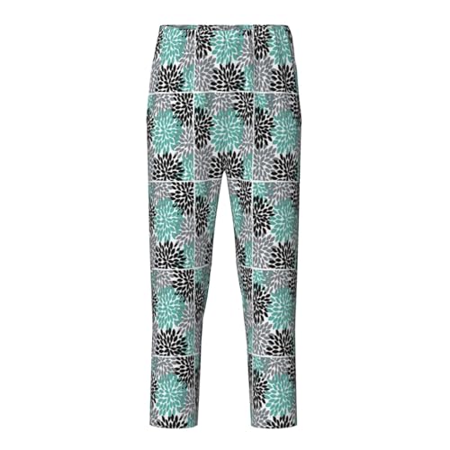 Pantalon de pyjama doux et extensible Dahlia imprimé floral quatre saisons