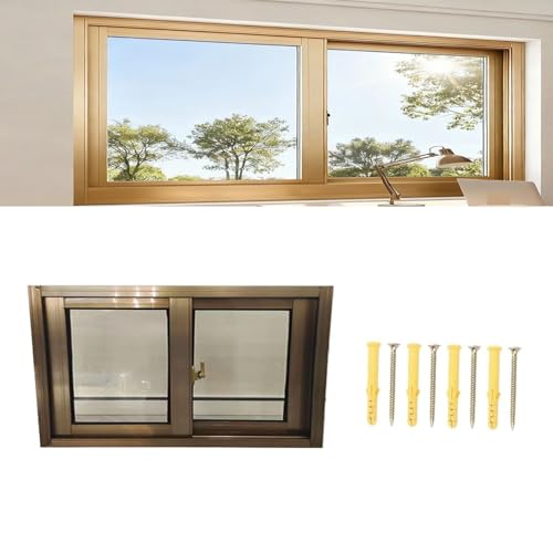 Ventana de vidrio de doble panel de 55x50 cm resistente a la intemperie 2