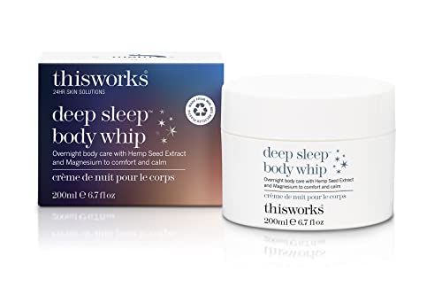 This Works Deep Sleep Body Whip, 200 ml, All Over Body Butter Infused with Deep Sleep Functional Fragrance and Magnesium