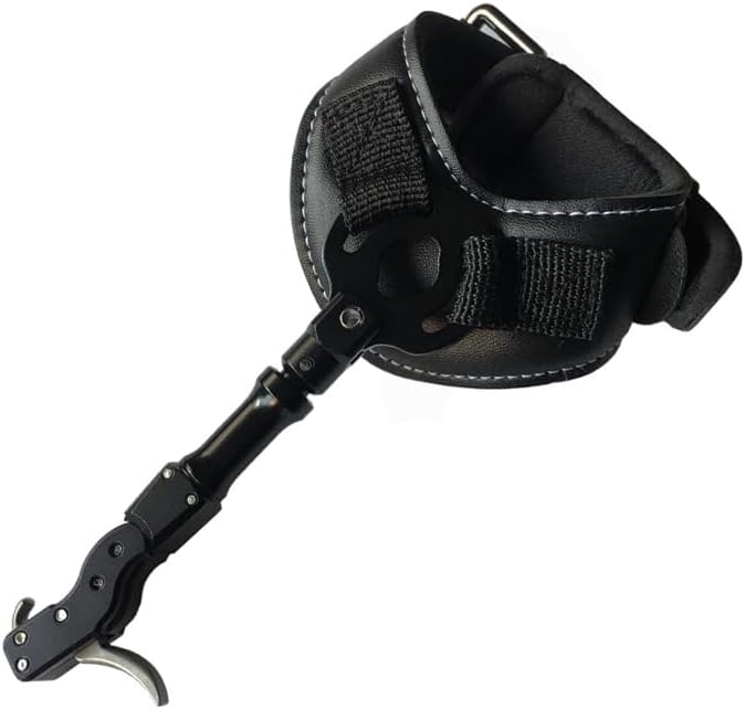 1pcs Compound Bow Release Aids Adjustable Length Archery Wristband Releases Thumb Gripper Caliper for Hunting Shooting Accessories