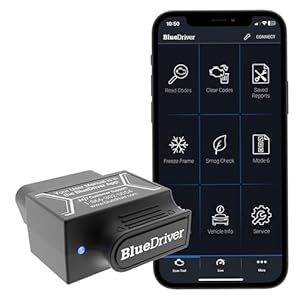 BlueDriver Bluetooth Pro OBDII Scan Tool for iPhone & Android – No Subscription Fee – OBD2 Car Scanner and Code Reader – Diagnose Check Engine, ABS, SRS, Airbag & 7000+ Issues on Vehicles 1996+