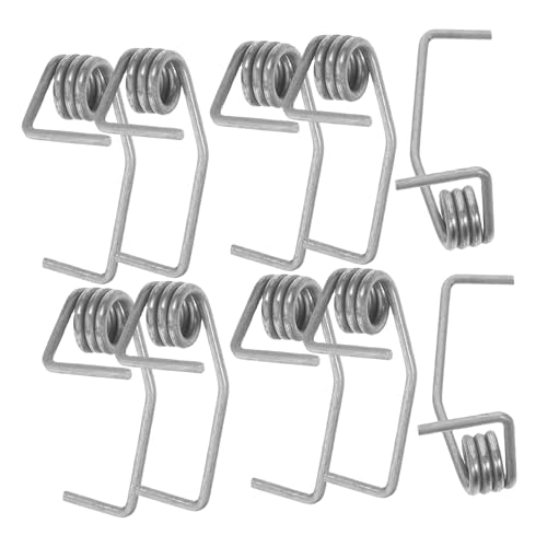 HOMSFOU 10pcs Fridge Door Spring Door Spring Replacement Freezer Parts Silver