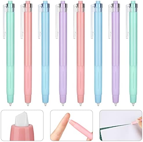 Colarr 8 Pcs Knife Pen Craft Cutting Pen Retractable Paper Cutter Pen Ceramic Cutter Pen DIY Diamond Painting Parchment Finger Protection Ceramic Knife Pen for DIY Drawing Scrapbooking