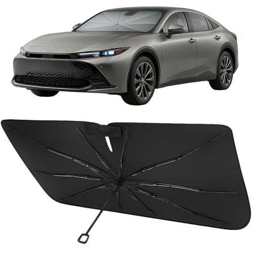 Image of Proadsy Custom Fit Windshield Sun Shade Umbrella for 2023-2026 Toyota Crown | Advanced Ice Crystal Material, -54F Cooler, Zero-Gap Sunblock, Instant Setup & Foldable Design for Summer Parking, Daily Use