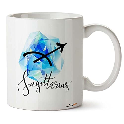 Sagittarius Astrology Mug | Zodiac Sign Print Ceramic Coffee 11 O...