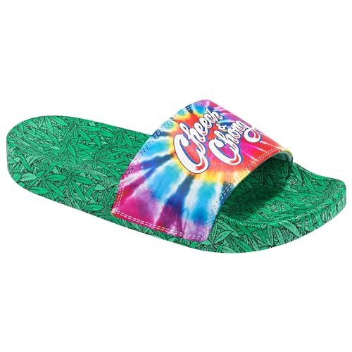 Odd Sox, Slide, Slip On Sandal, Cheech & Chong Tie Dye, Soft, Comfortable, Unisex4