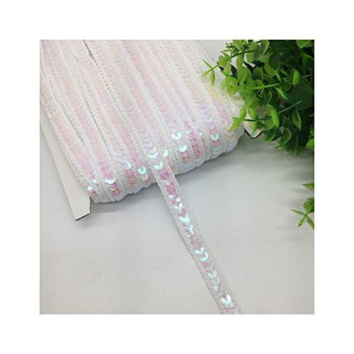 3 yardas cinta 13 mm lentejuelas borde encaje lentejuelas